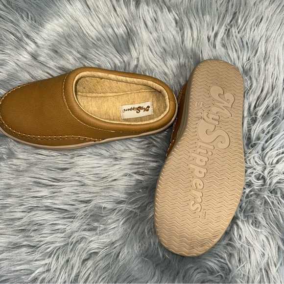 New My slippers by my pillow Women's cushioned leather upper slippers size 6 - Picture 3 of 4